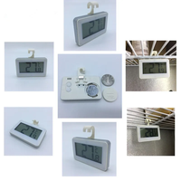 Grand thermomètre numérique LCD pour réfrigérateur, congélateur et pièce, avec fixation magnétique