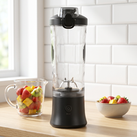 Draagbare Blender 600ml Grote Capaciteit USB Oplaadbare Sapcentrifuge AS+ABS+304 RVS BPA Vrij OEM/ODM Huishoudelijk Reizen