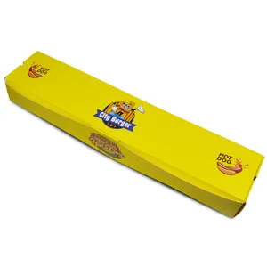 Sencai Free Design Custom Packaging Paper Box Food Grade Hot Dog Box At Wholesale Price Food Packaging