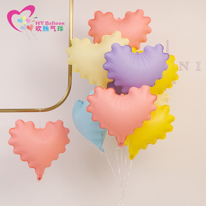 HT Balloon Wavy Heart Shaped Aluminum Foil Balloons 20 Inch Metallic <b>Birthday</b> Party <b>Decorations</b> - Product Image 5