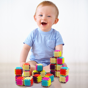 神奇 3D 积木教育立方体 DIY 玩具套装，适合 <span class=keywords><strong>2</strong></span>-13 岁儿童，ABS 塑料，动物与自然主题，KSF 品牌 - Product Image 4