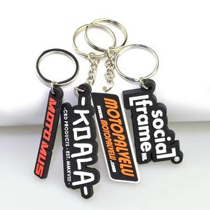 Fabricantes barato personalizado Pvc llaveros letras negro empresa marca logo Pvc llaveros llavero - Product Image 4