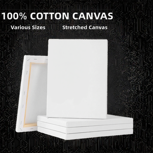 Wholesale Fangtai 100% Cotton 280gsm 8*12 Inch Wood Blank Stretched/ Painting <b>Canvas</b> <b>Frame</b> in Black/White for Inkjet <b>Printing</b> - Product Image 2