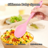 Cuillère de service en silicone de qualité alimentaire résistante à la chaleur, outil de mélange de couleurs pour salade, sans BPA, moulée monobloc, facile à nettoyer