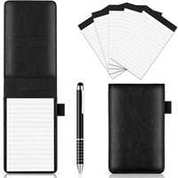 Libreta de Bolsillo A6 con Logotipo Personalizado, Encuadernación Cosida en PU, Mini Libreta Portátil de Negocios con Portaplumas para Oficina y Escuela