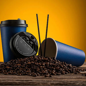 Gobelets en papier de chanvre jetables 12pz 16oz mcdonalds gobelet en papier de café chaud personnalisé avec manches et couvercle - Product Image 2