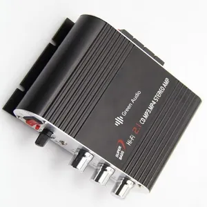 GAP-838 portátil amplificador de potencia de alta fidelidad 2,1 MP3 Radio Audio estéreo Bass altavoz de jugador para casa moto negro con