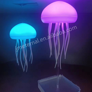USB Replaceable Night Light Diy <strong>Jellyfish</strong> <strong>Lamp</strong> Smart Voice Control Art Decor Study Coffee Shop Bar Bedside Table <strong>Lamps</strong> - Product Image 1