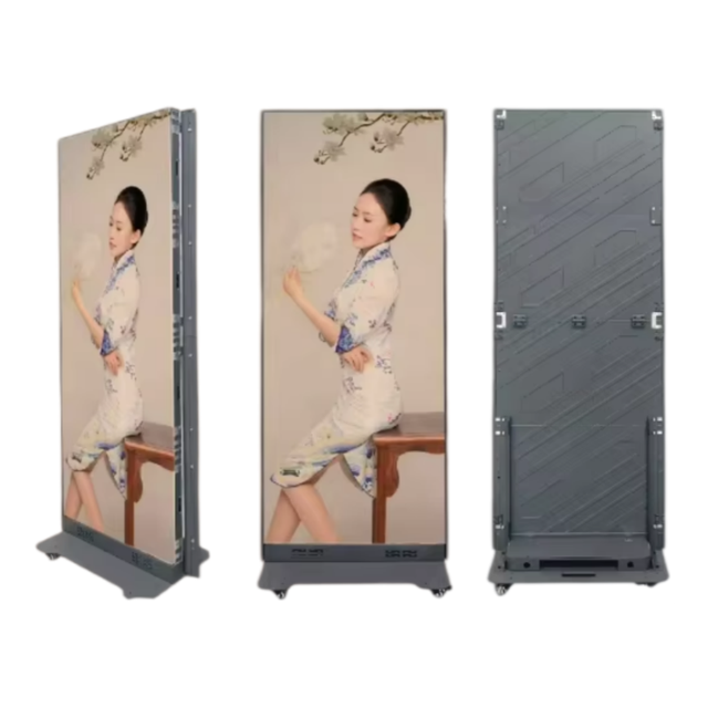 Foldable LED Poster Screen P1.25 P1.53 P1.86 P2 P2.5 Portable Modular LED Video Wall Digital Display