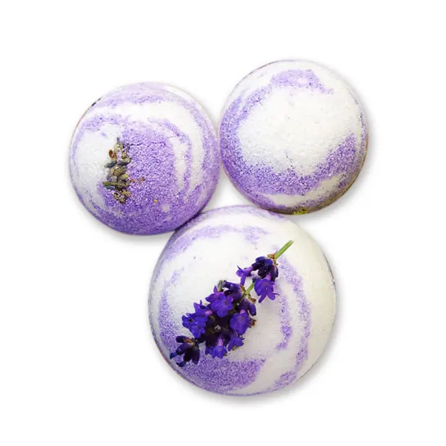 Fabriek Directe Verkoop Private Label Lavendel Bathbomb Organische Aromatherapie Ontspanning Soak Fizzies Bad Bom