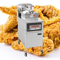 KFC 패스트 푸드 레스토랑 주방 프라이드 치킨 프라이어 헤니 페니 치킨 볶은 기계 압력 프라이어 오일 필터 포함