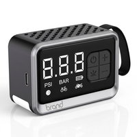 Gonfleur de pneus numérique portable, pompe à air alimentée par batterie avec sangle de transport, écran LCD pour voiture, vélo, moto