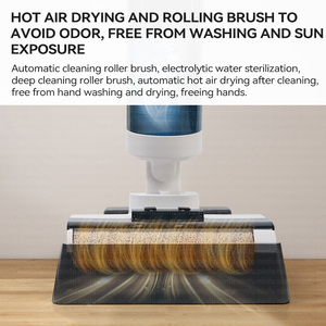 Cordless Self-Cleaning Vacuum <b>Mop</b> 180 Lie-<b>Flat</b> Wet Dry Hard Floor Cleaner with Powerful Suction for Household Use - Product Image 4