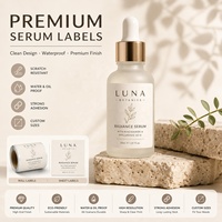 Étiquettes personnalisées minimalistes pour soins de la peau, gamme complète, logo personnalisé, autocollants de beauté naturels et biologiques, étiquettes imperméables pour pots et bouteilles