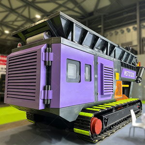 Déchiqueteuse mobile polyvalente montée sur chenilles, déchiqueteuse de déchets plastiques et métalliques robuste pour le recyclage des ferrailles - Product Image 6