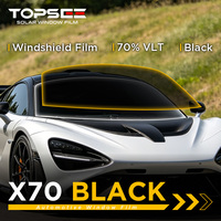Nano Black Ceramic Windshield Film Anti-kras UV-bestendig Privacybescherming 70VLT HD Compleet testrapport