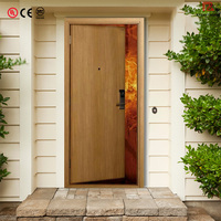Porte coupe-feu en bois de haute qualité pour l'intérieur des hôtels, porte coupe-feu en bois isolée pour la décoration intérieure moderne, porte coupe-feu certifiée UL
