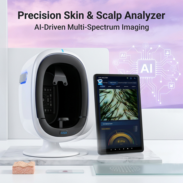 Professional AI Diagnosis Driven Beauty Salon Scalp & Facial Skin Analysis Equipment
