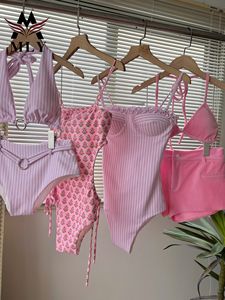 MLY Biquínis Fio Dental Bandagem Sexy Femininos com Logo Personalizado e Etiqueta Privada Moda Praia e de Banho com Estampa de Design para Mulheres - Product Image 2