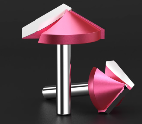 Couteau à découper en bois en alliage en forme de V avec bord chanfreiné, <span class=keywords><strong>fraise</strong></span> à graver à 90 degrés - Product Image 2