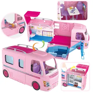 Children kitchen Play pretend toys sets play House Motorhome plastic toys