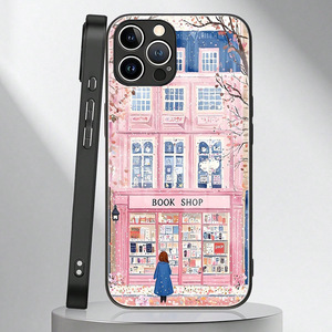 <span class=keywords><strong>Funda</strong></span> Protectora para Teléfono Móvil con Diseño de Librería Urbana, Impresión en Vidrio, PC y TPU, para <span class=keywords><strong>iPhone</strong></span> X, Xr, XS, 11, 12, 13, 14, 15, 16, 17, 18 Pro Max - Product Image 3