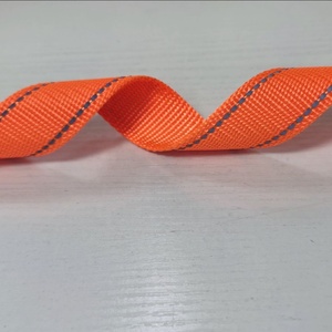 Auf Lager Reflektierendes Polyester/PP-Gurtband Buntes Streifen-Warnband auf Rolle für Haustierhalsbänder Taschen Gepäckgurte - Product Image 6