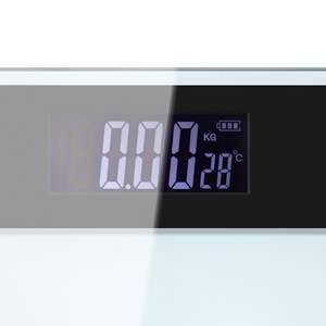 مقياس رقمي لوزن الجسم عالي الدقة مع شاشة LCD زرقاء كبيرة ومنصة من الزجاج المقسى - Product Image 6
