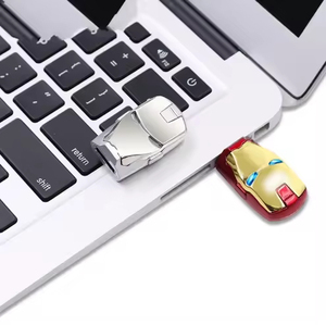 แฟลชไดรฟ์ USB แรงบันดาลใจจากไอรอนแมน พร้อมไฟ LED |   แฟลชไดรฟ์รูปทรงซูเปอร์ฮีโร่สุดเท่ - Product Image 6