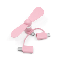 Ventilateur USB-C miniature personnalisé avec logo, cadeaux de marque personnalisés, câble 3 en 1, ventilateur pour téléphone portable, compatible avec tous les téléphones mobiles
