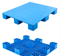 Ventes Palette en plastique Simple face Plat Palette en plastique à neuf pattes Rouge 800x800x120mmDifférentes tailles Haute qualité