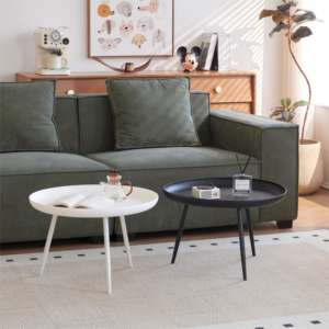 Table <span class=keywords><strong>d</strong></span>'appoint ronde moderne nordique ensemble de meubles de salon à la maison en panneaux de particules Tables basses Carton plastique européen moderne - Product Image 5