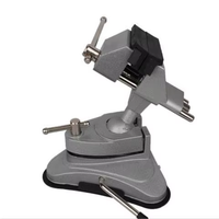Étau de travail rotatif à 360 degrés REALMAX, base en caoutchouc de 70 mm, étau de travail en aluminium portable, pivots multi-angles, étau de travail à vide