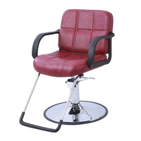 Fauteuil de coiffure professionnel en gros pour salon de coiffure, robuste avec pompe hydraulique, en cuir PU, moderne et classique, inclinable pour barbier