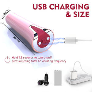 Jouets sexuels pour adultes, mini vibromasseur portable, 12 fréquences de vibration, vibration clitoridienne pour femmes, rechargeable par USB - Product Image 2