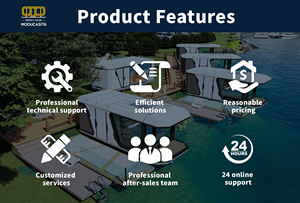 Mini maison micro conteneur moderne préfabriquée Bateau d'extérieur Maison mobile Capsule spatiale pour chambre à coucher Villa Appartement Salon - Product Image 3