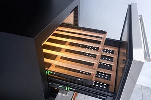 NUELEAD NE-358 Congélateur à boissons électrique en acier inoxydable à refroidissement rapide sans givre, refroidi par air, 145L, pour vin, domestique, encastrable - Product Image 2