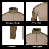 Vêtements unisexes personnalisés, camouflage, chasse, tactique, entraînement en plein air, vêtements respirants, Rip-Stop, uniforme de sécurité ACU, chemise de randonnée