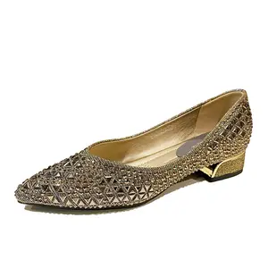 Zapatos planos de tacón grueso para mujer, mocasines de tacón grueso con diamantes de imitación a la moda, 2022