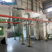 Équipement de pulvérisation anti-poussière automatique intégré avec pompe PLC pour pièces en acier intégrées, revêtement en poudre anti-corrosion à faible teneur en poussière