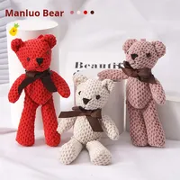 Porte-clés en peluche ours mignon en gros, pendentif de sac doux, logo personnalisé, jouet pour enfants, décoration, cadeau, porte-clés en peluche ours