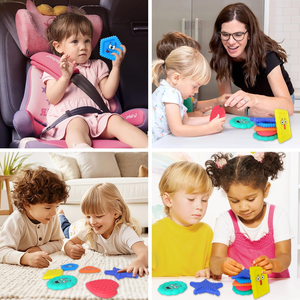 Juego de 6 Herramientas Sensoriales de Silicona para Autismo, Juguetes Texturizados para Niños, Alivio de la Ansiedad, Concentración, Relajación, Esenciales para el Hogar, Oficina y Viajes - Product Image 6