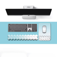 Tapis de souris et repose-poignet en mousse à mémoire de forme pour clavier et souris, avec design dégradé, pour bureau et ordinateur, vente en gros.