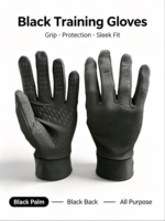 Gants de cyclisme professionnels à doigts entiers, paume en nylon antidérapante, protection UV, sangle de poignet réglable, pour l'équitation et les activités de plein air