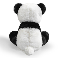 Peluche Vache ou Panda de 8,5 pouces en position assise - Le meilleur compagnon de bureau pour le bureau et la chambre - Cadeau de Noël