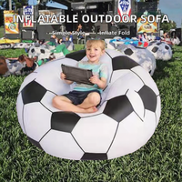 Canapé sphérique gonflable d'extérieur Bravo en PVC écologique, pouf pliable pour basketball et football, fauteuil inclinable au design moderne et simple, personnalisable