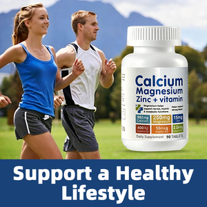 Comprimés OEM Calcium Magnésium <span class=keywords><strong>Zinc</strong></span> avec Vitamine D3 Collagène Saveur Myrtille pour Adultes Actifs Force Osseuse 90 Comprimés - Product Image 3