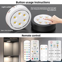 Lampe de chevet moderne la plus vendue, 4000 mAh, petite lampe d'ambiance pour salon et chambre, télécommande, éclairage de meuble à 6 puces