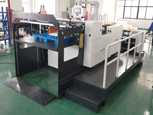 Giấy Cuộn Sheeter Máy Cho Cốc Giấy Fan Die Cắt Creasing Máy Giấy Container Máy Làm Với <span class=keywords><strong>Stacker</strong></span> Ở Trung Quốc - Product Image 2