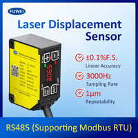 Capteur de déplacement laser haute précision FUWEI FSD25, mesure de distance et d'épaisseur, capteur de haute/basse tension, communication RS485, 12-24VDC